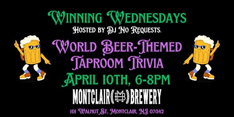 Winning Wednesdays: World Beer-Themed Taproom Trivia primary image