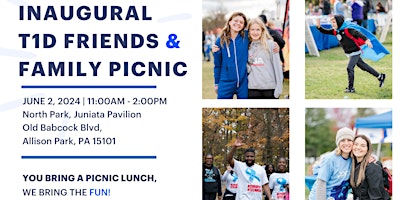 Image principale de Inaugural Western Pennsylvania T1D Friends & Family Picnic