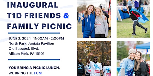 Imagen principal de Inaugural Western Pennsylvania T1D Friends & Family Picnic