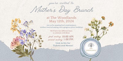 Imagem principal de The Woodlands Mother's Day Brunch (morning seating)