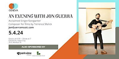 An Evening with Jon Guerra primary image