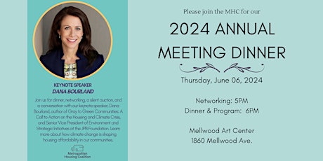 2024  Metropolitan Housing Coalition Annual Meeting Dinner