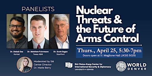 Imagem principal do evento Nuclear Threats  & the Future of Arms Control