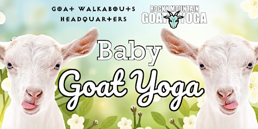 Primaire afbeelding van Baby Goat Yoga - June 1st (GOAT WALKABOUTS HEADQUARTERS)