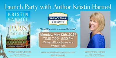 Pre-Launch Party with Orlando Author Kristin Harmel primary image