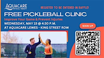 MAY 15 Lewes Pickleball Clinic primary image