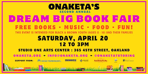 Primaire afbeelding van Onaketa's Dream Big Book Fair