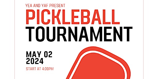 Primaire afbeelding van YEA and YAF Pickleball Tournament