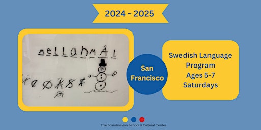 Hauptbild für Swedish Language Program ages 5-7 Saturdays 2024-2025 (SF)