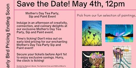 Mother's Day Tea Party; Sip and Paint