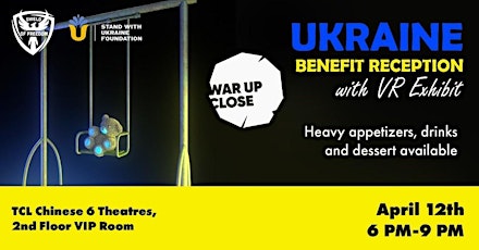 Ukraine Benefit Reception With War Up Close VR Exhibit