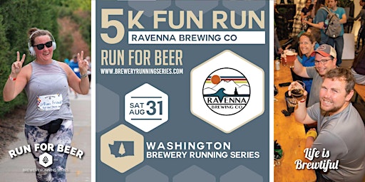 Image principale de 5k Beer Run x Ravenna Brewing | 2024 Washington Brewery Running Series