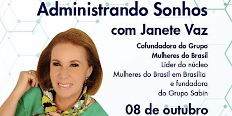 Imagem principal do evento Grupo Mulheres do Brasil - Reunião Geral & Palestra c/ Janete Vaz
