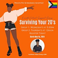 Imagem principal do evento Support Group: Surviving Your 20's