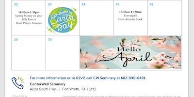 CenterWell Seminary Presents - "Saving Money on your Bills" primary image