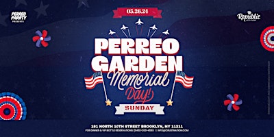 Imagem principal do evento Perreo Garden: Memorial Day- Latin & Reggaetón Party