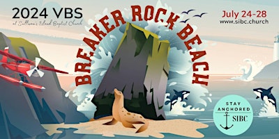 Imagem principal do evento Vacation Bible School - VBS - 2024 Breaker Rock Beach