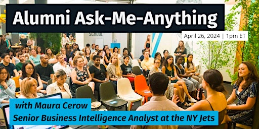 Alumni Ask-Me-Anything with Maura Cerow at the NY Jets