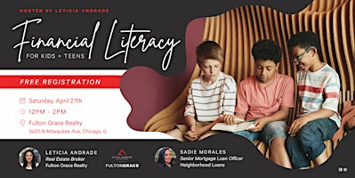 Primaire afbeelding van Financial Literacy for Kids & Teens | Free Educational Seminar