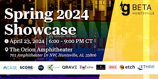 Imagem principal do evento gBETA Huntsville Spring 2024 Showcase