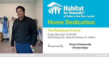 Imagem principal do evento The Rodriguez Family Home Dedication