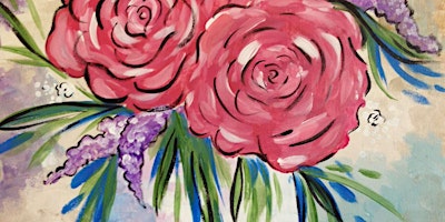 Primaire afbeelding van Vintage Roses - Paint and Sip by Classpop!™