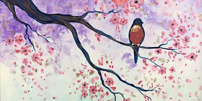 Imagem principal de Bird in the Blossoms - Paint and Sip by Classpop!™