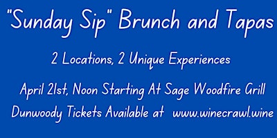 "Sunday Sip" Walking Brunch and Tapas Crawl - Sign Up For Ticket Info primary image