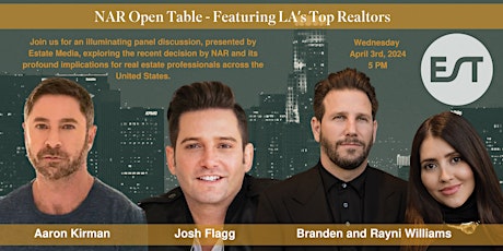 NAR Open Table Event - Featuring LA’s Top Realtors