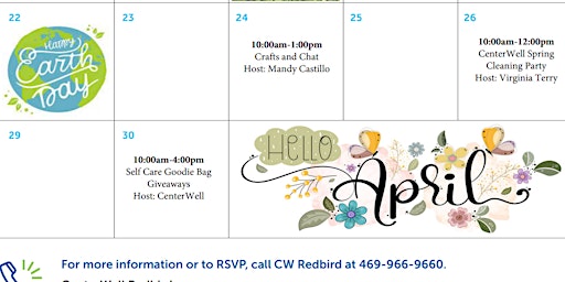 Primaire afbeelding van CenterWell Redbird Presents - "CenterWell Spring Cleaning Party"