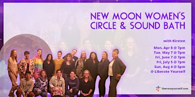 Imagem principal do evento New Moon Women's Circle and Sound Bath with Kirsten