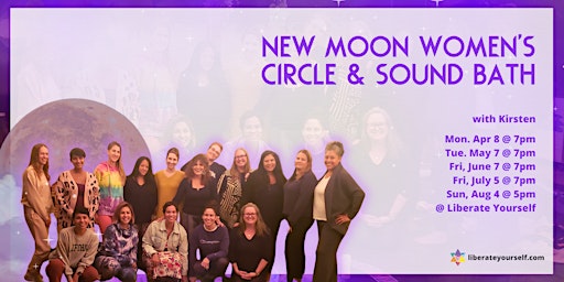 Image principale de New Moon Women's Circle and Sound Bath with Kirsten