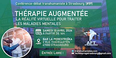 Conférence-débat transhumaniste Strasbourg — Thérapie Augmentée primary image