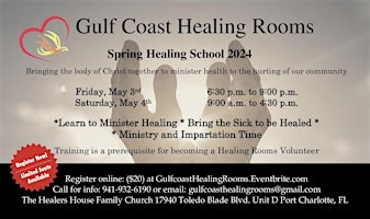 Primaire afbeelding van Gulf Coast Healing Rooms 2024 Spring Healing School