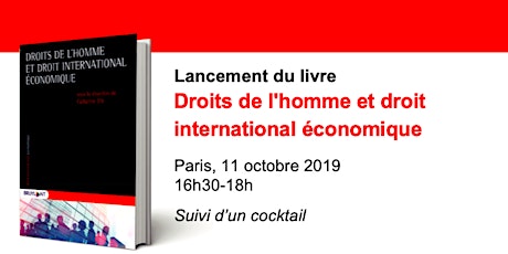 Book Launch: Droits de l'homme et droit international économique & Cocktail primary image