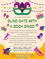 Hauptbild für Blind Date with a Book Bingo @Ridgewood Winery Bechtelsville 5.04.2024