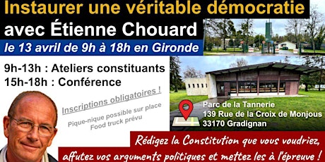 Ateliers constituants avec Etienne Chouard