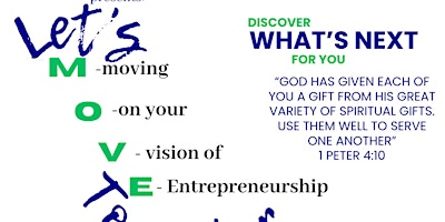 Imagem principal do evento Let's M.O.V.E. Together (Moving On Your Vision to Entrepreneurship) for Women