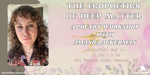 Imagem principal do evento The Ecopoetics of Deep Matter