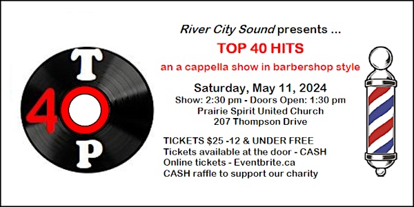"TOP 40 HITS" - an a cappella show in barbershop style