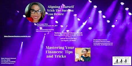 Black Women's Network April Meetup  - National Financial Literacy Month