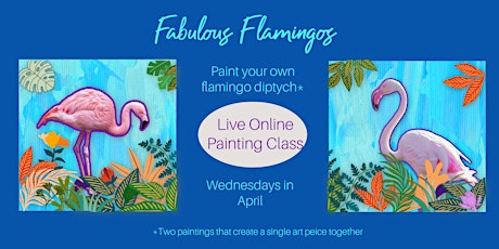 Primaire afbeelding van Fabulous Flamingos Painting Class