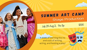 Primaire afbeelding van Summer Camp Week 8 - Stage Production