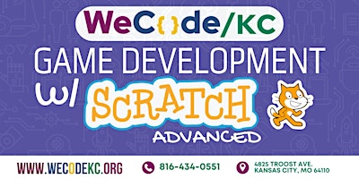 Primaire afbeelding van WeCodeKC's Advanced Development with Scratch (Ages 12-17)