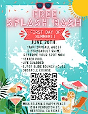 FREE Splash Bash!