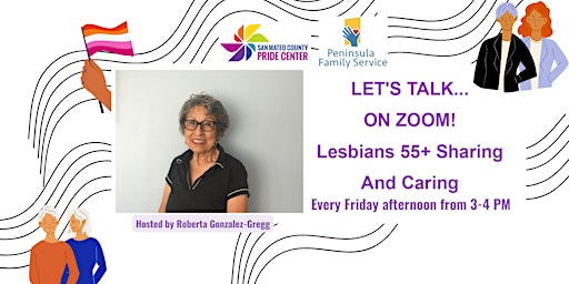 Primaire afbeelding van Weekly Lesbians 55+ peer support group