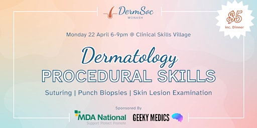 Imagen principal de Dermatological Procedural Skills Night