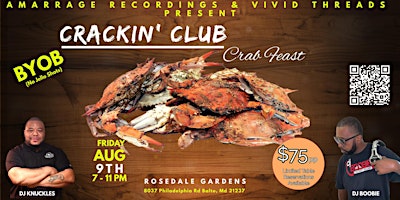 Imagem principal do evento Crackin' Club Crab Feast