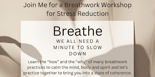 Imagem principal do evento Nervous System Regulation: The Pathway to Transforming Stress Through Breathwork