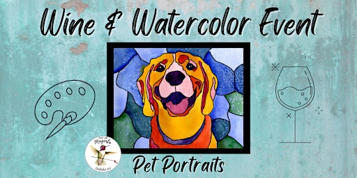 Primaire afbeelding van Helvetia Pet Portrait Wine & Watercolor